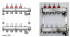 Коллектор нерж. Wester MUFS 1"-3/4 в сборе с расходомерами на 2 выхода