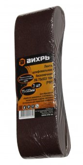 Лента бесконечная ВИХРЬ ЛБ 75х533 16Н P80 (3шт.)