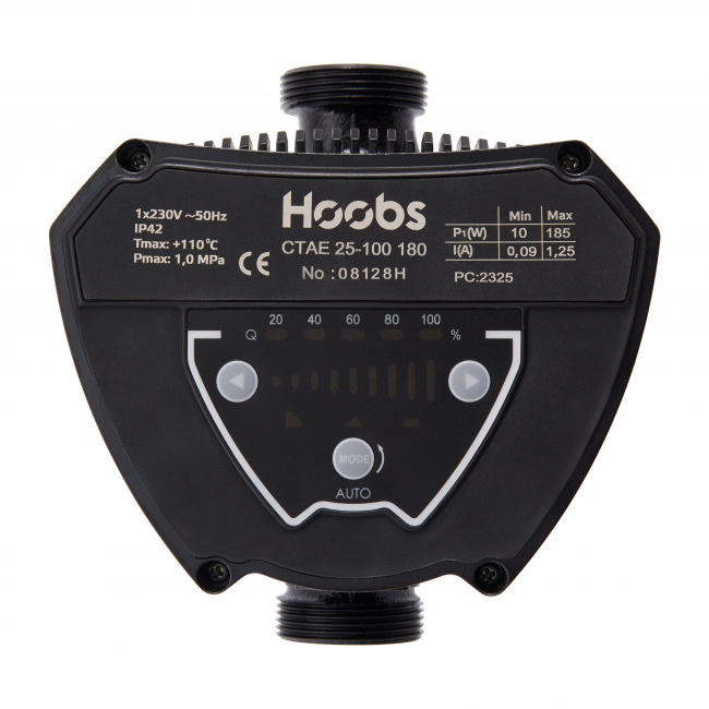 Насос циркуляционный Hoobs CTAE 32-80 180мм 130Вт (с гайками)