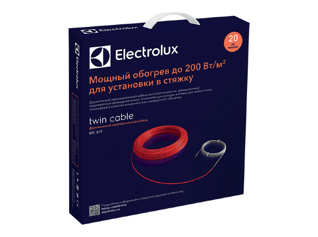 Кабель нагревательный Electrolux ETC 2-17-100 (комплект теплого пола) в Нижнем Новгороде Кабель нагревательный Electrolux ETC 2-17-100 (комплект теплого пола) в Нижнем Новгороде