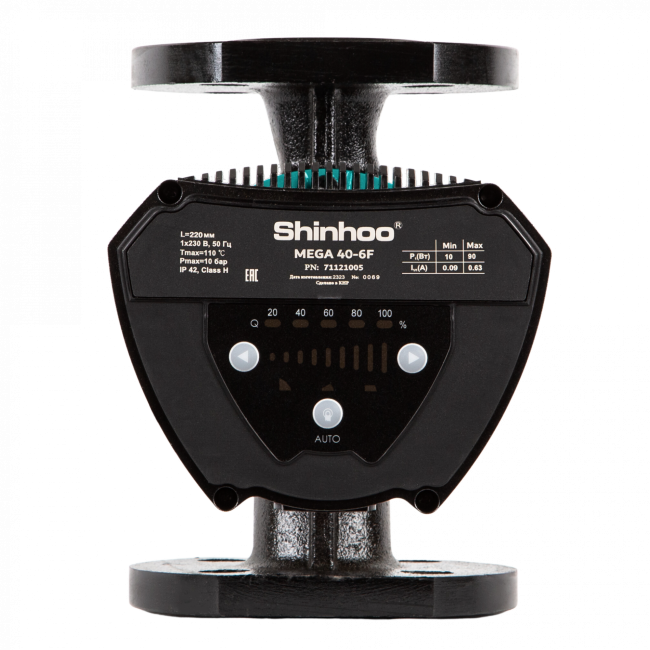 Высокоэффективный циркуляционный насос Shinhoo MEGA 40-6F