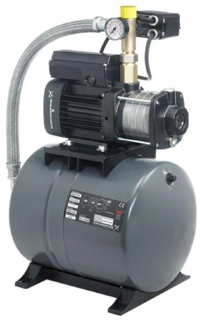 Станция повышения давления Grundfos CMB 5-46 0,9 кВт 1х230 В с баком 24 л (арт. 97766979) в Нижнем Новгороде