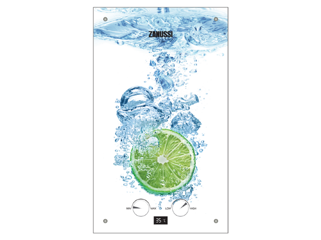 Колонка газовая Zanussi GWH 10 Fonte Glass Lime в Нижнем Новгороде Колонка газовая Zanussi GWH 10 Fonte Glass Lime в Нижнем Новгороде