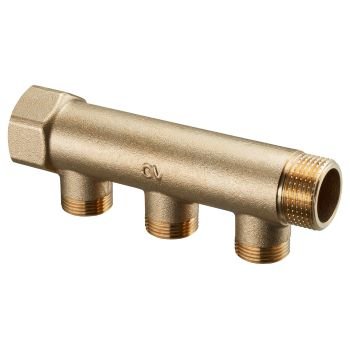 Коллектор 3 отвода распределительный проходной OVENTROP 3/4" (1400653) в Нижнем Новгороде