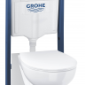 Система инсталляции GROHE QuickFix Solido 5 в 1 для подвесного унитаза, альпин-белый