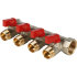 Коллектор 4 отвода с шаровыми кранами STOUT 3/4" 1/2"(красные ручки) (SMB 6200 341204) в Нижнем Новгороде