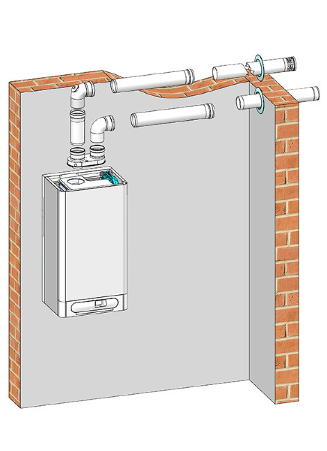 Дымоудаление THERM 2x ø 80 в Нижнем Новгороде Дымоудаление THERM 2x ø 80 в Нижнем Новгороде